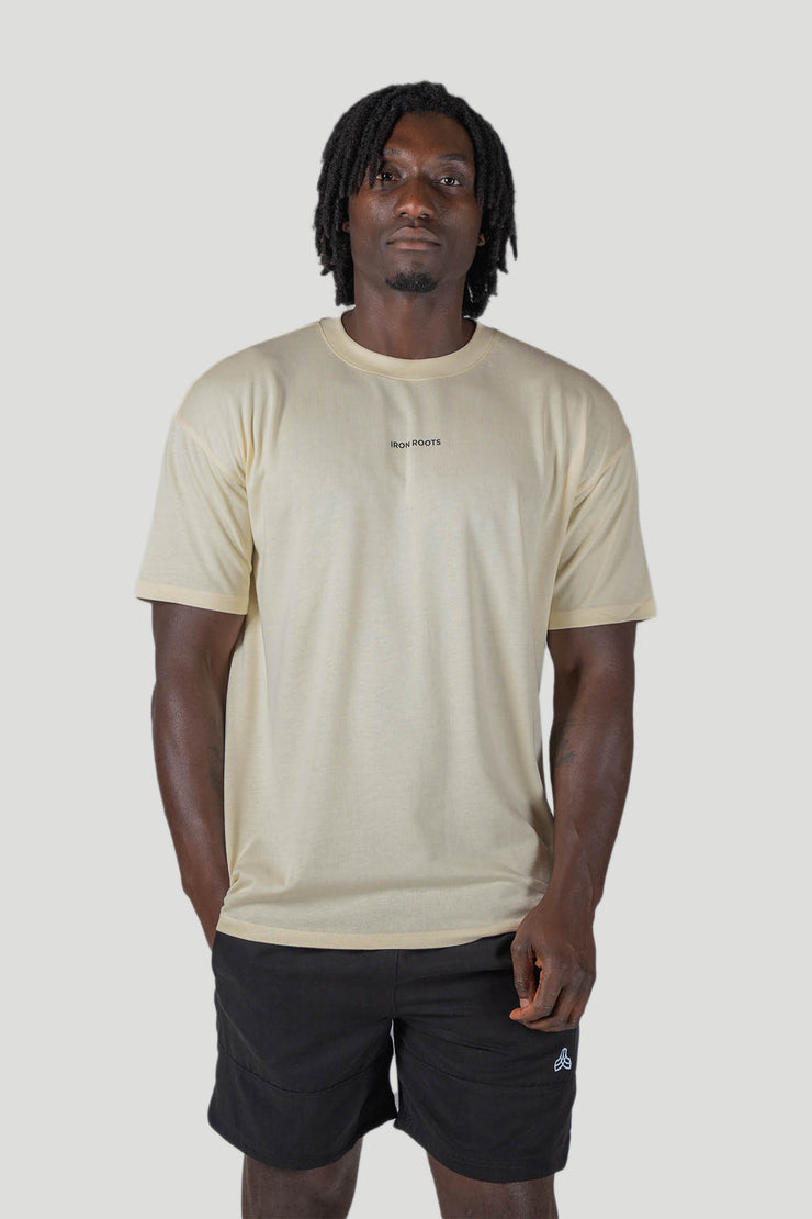 Iron Roots x Repeat Wood T-Shirt - White Sand