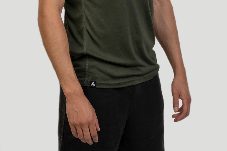 Plastic free activewear t-shirt voor mannen